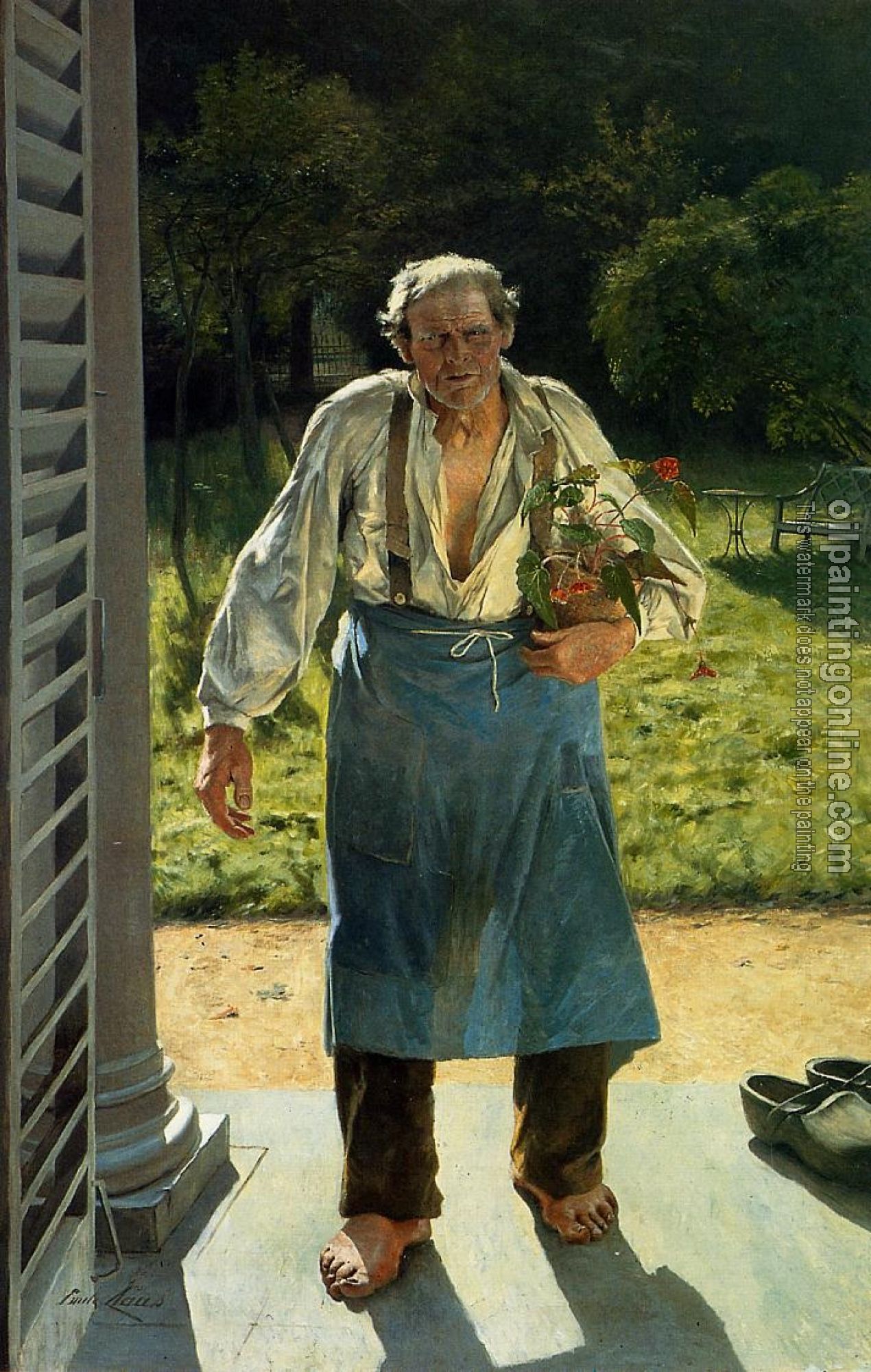 Emile Claus - The Old Gardener